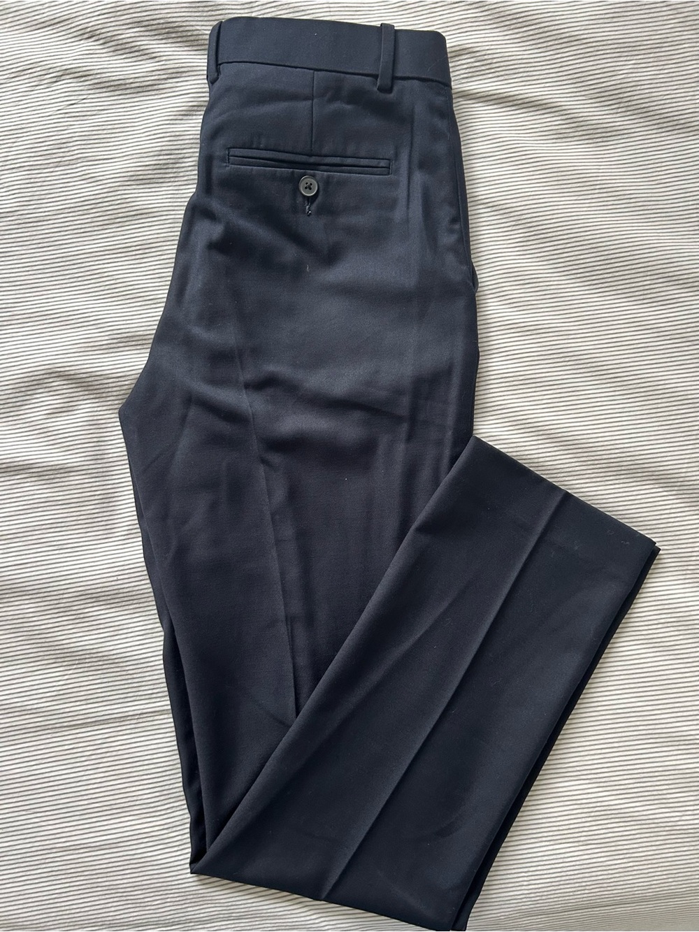 H&M Men's Navy Dress Pants — Slim Tailored Dress Trousers